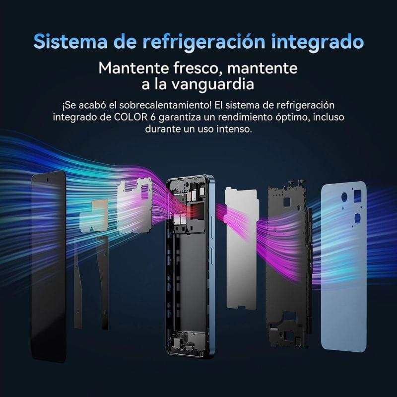 Blackview Color 6 8GB/128GB Azul, con sistema de refrigeración integrado