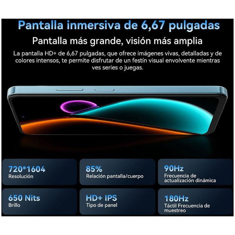 Blackview Color 6 8GB/128GB Azul, con pantalla de 6,67 pulgadas