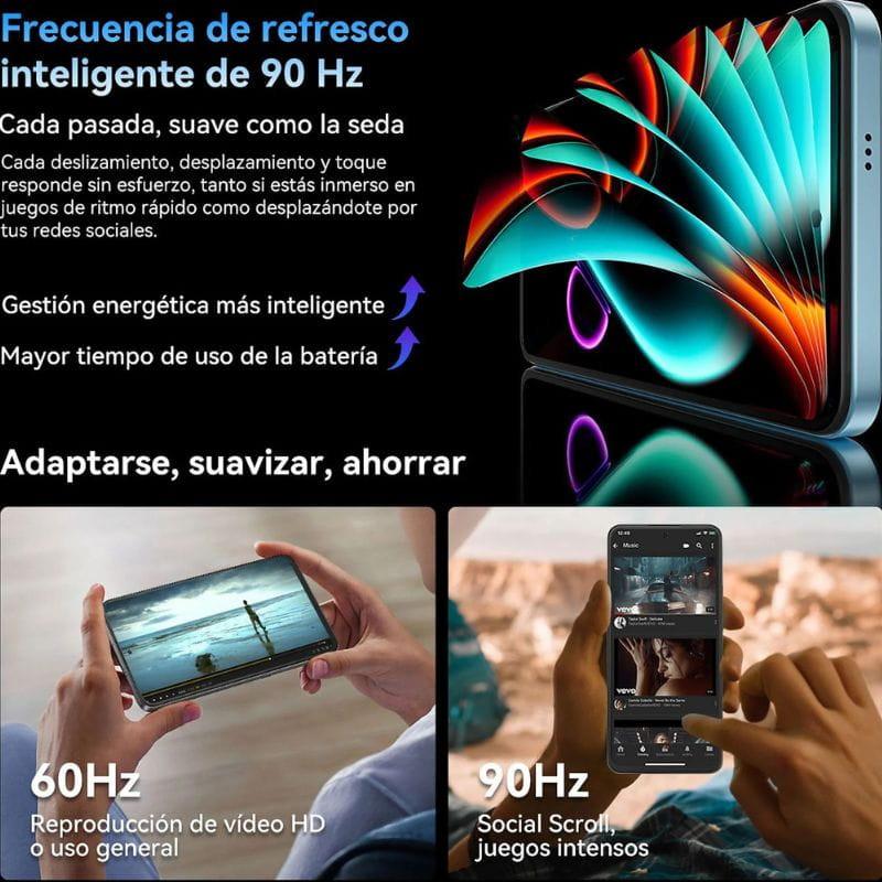 Blackview Color 6 8GB/128GB Azul, con 90Hz