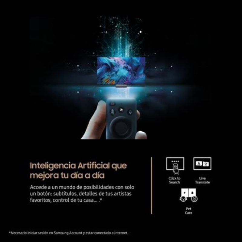 Samsung TQ65S90FAT 65" 4K Ultra HD OLED Smart TV Noir, télécommande avec intelligence artificielle