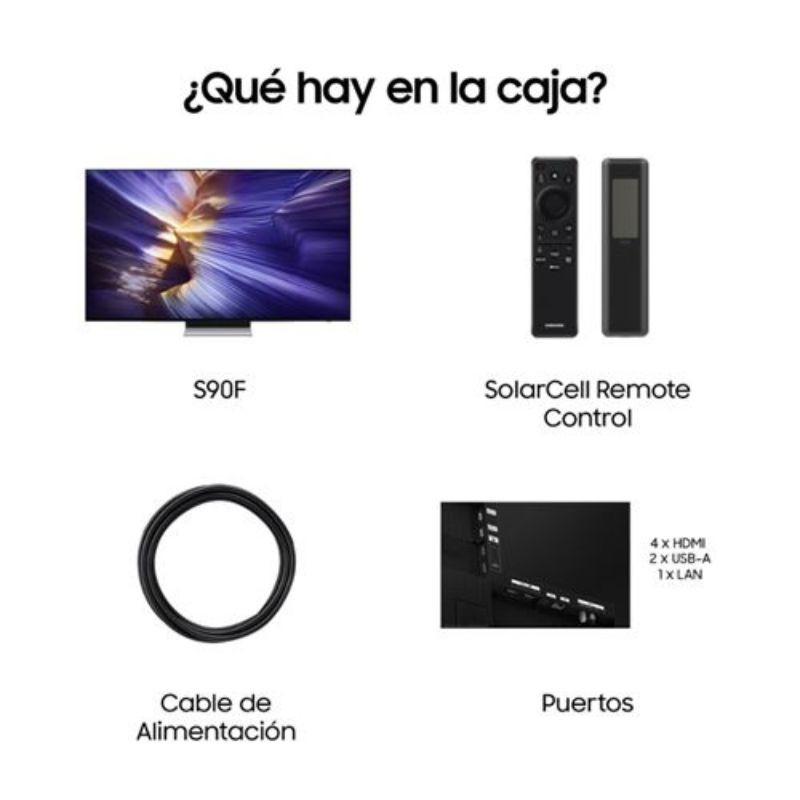 Samsung TQ65S90FAT 65" 4K Ultra HD OLED Smart TV Noir, contenu de la boîte