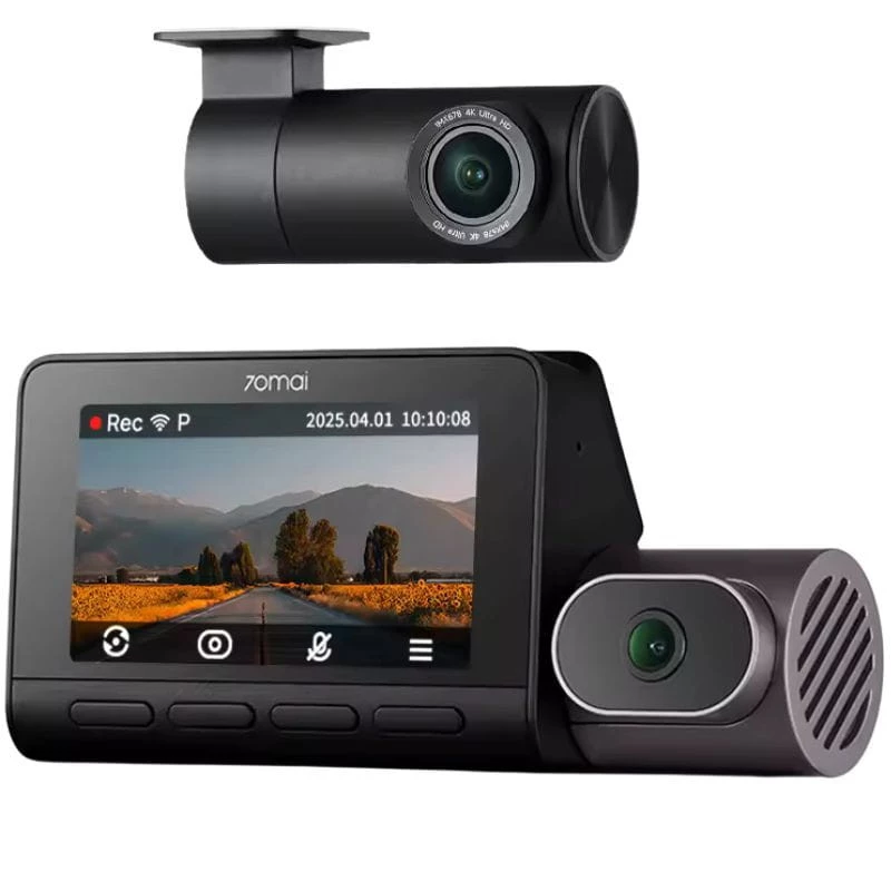 70mai Dash Cam 4K T800 + Cámara Trasera 70mai RC41 - Premium Set