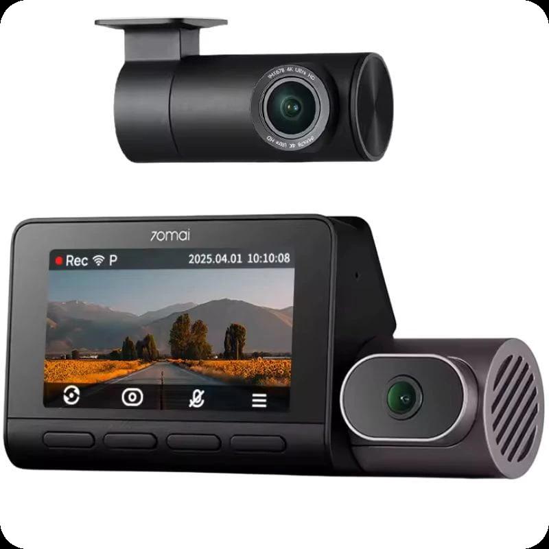 70mai Dash Cam 4K T800 + Cámara Trasera 70mai RC41 -  Premium Set