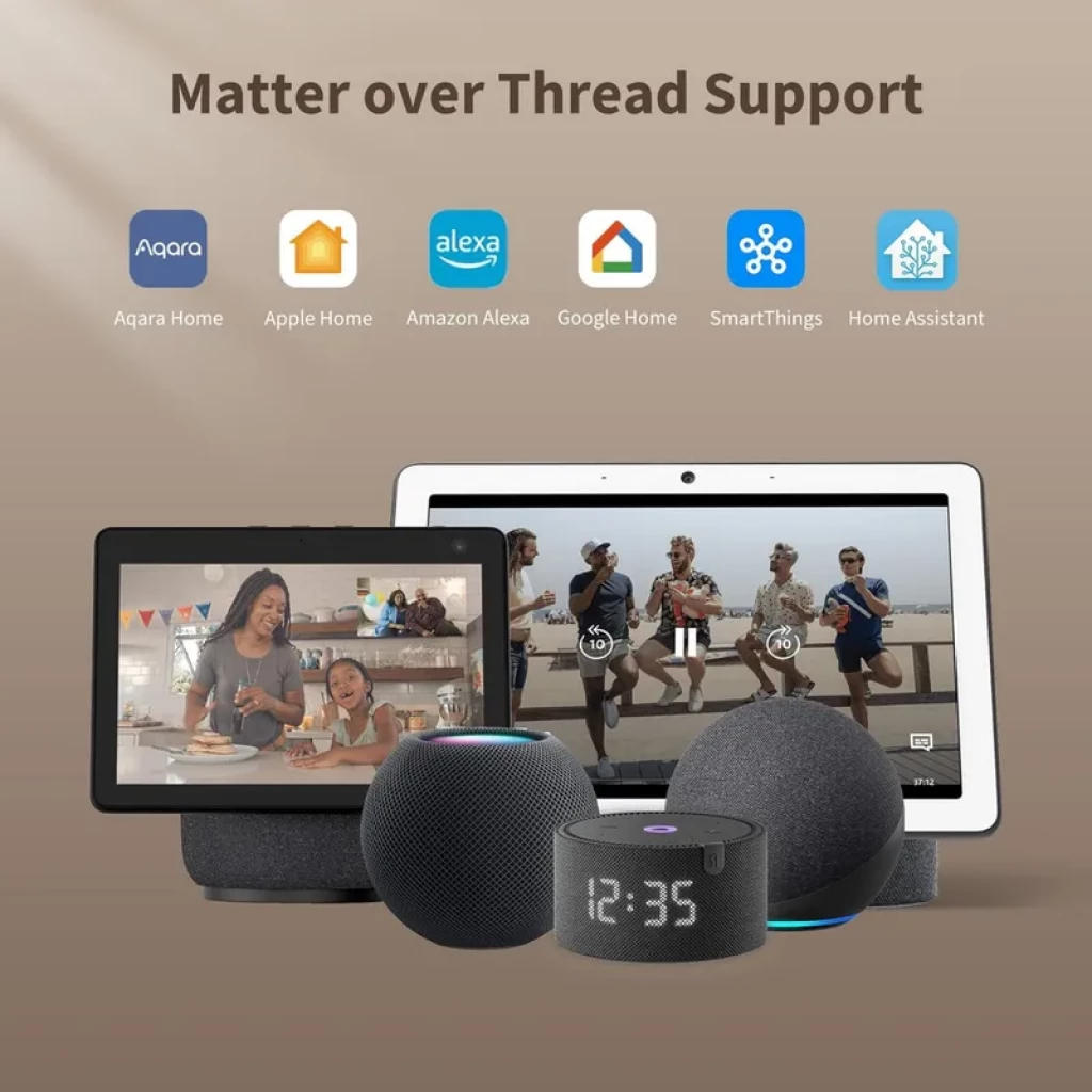 AQARA Smart Lock U200 Lite compatible con Matter over Thread, integra con Aqara Home, Apple Home, Alexa, Google Home, SmartThings y Home Assistant