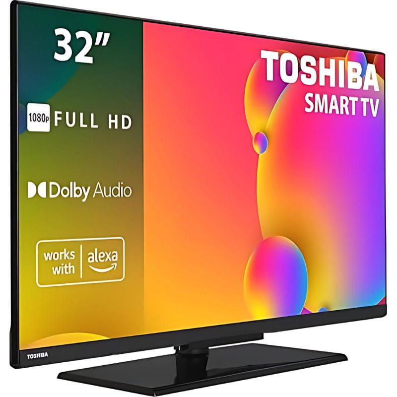 Toshiba 32LV3563DG 32" FHD Smart TV Peana, imagen lateral