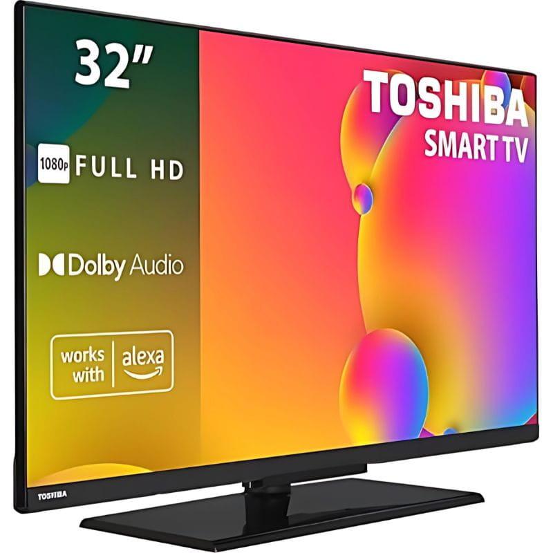 Toshiba 32LV3563DG 32" FHD Smart TV Peana, imagen lateral