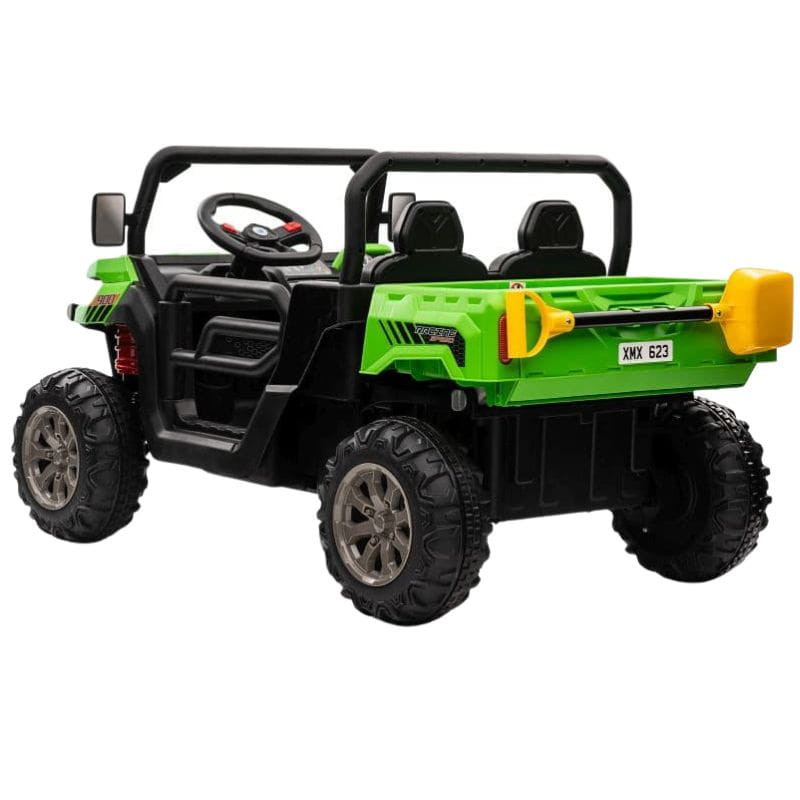 Buggy 24V Verde - Coche eléctrico para niños, imagen trasera