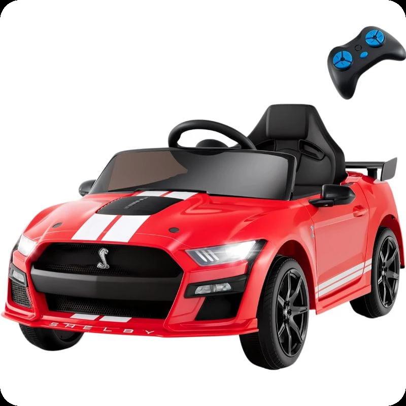 Ford Mustang Shelby GT 500 12V Rojo - Coche eléctrico para niños