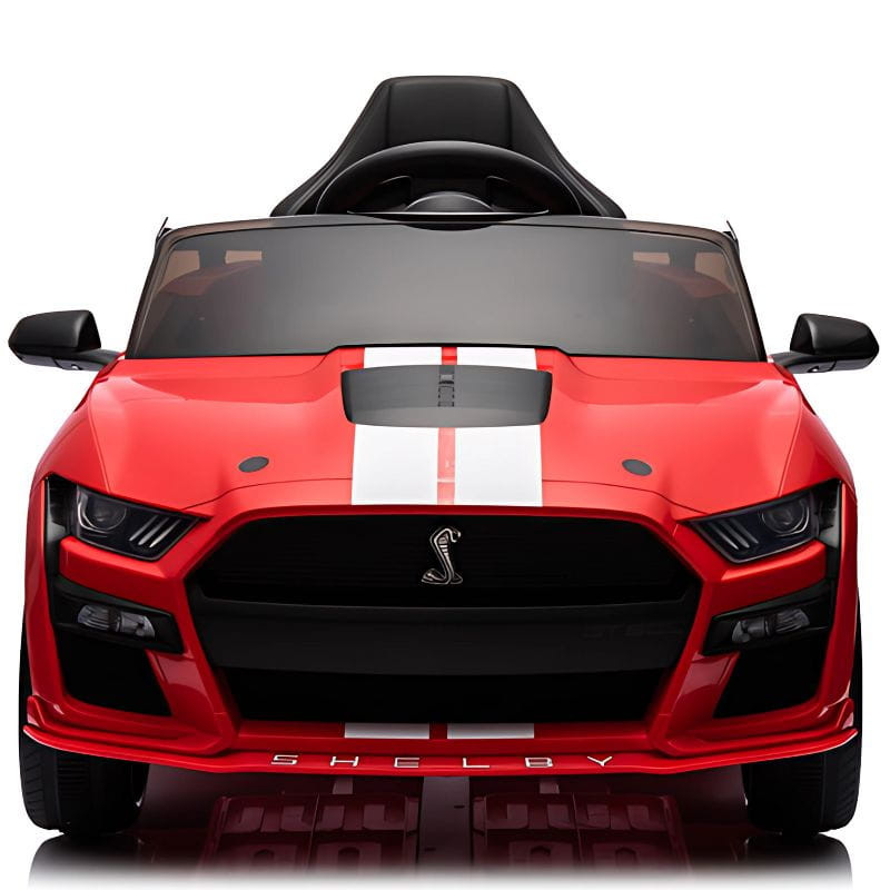 Ford Mustang Shelby GT 500 12V Rojo - Coche eléctrico para niños, imagen frontal