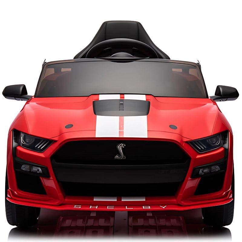 Ford Mustang Shelby GT 500 12V Rojo - Coche eléctrico para niños, imagen frontal