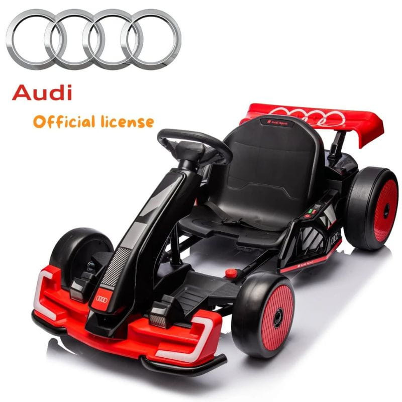Audi GoKart 24V Rojo - Coche eléctrico para niños, con licencia oficial Audi