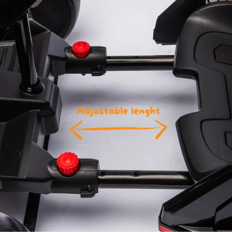 Audi GoKart 24V Rojo - Coche eléctrico para niños, tamaño regulable