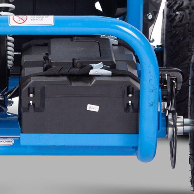 Mud Monster GoKart 48V Azul - Coche eléctrico para niños, imagen de la batería