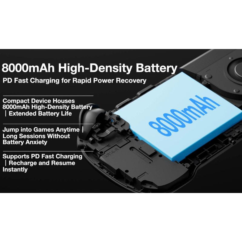 Ayaneo Konkr Pocket FIT Snapdragon G3 Gen 3 12 Go/256 Go Blanc, batterie 8000 mAh