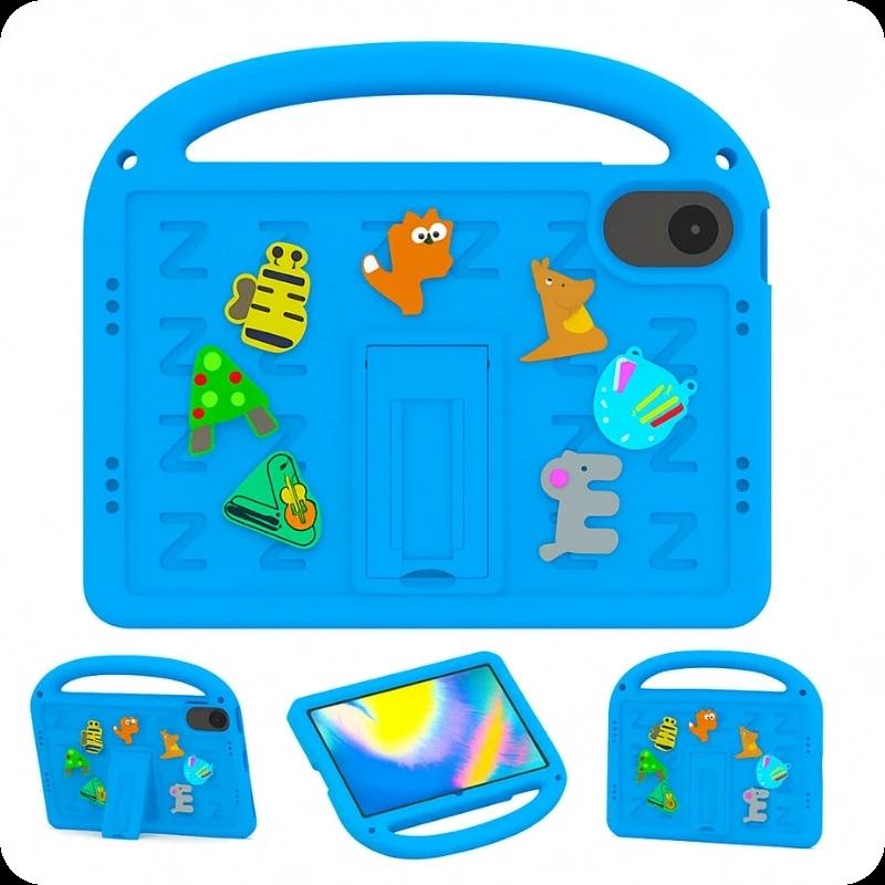 Funda antigolpes dibujos animados para niños con correa Xiaomi Redmi Pad SE 11 Azul