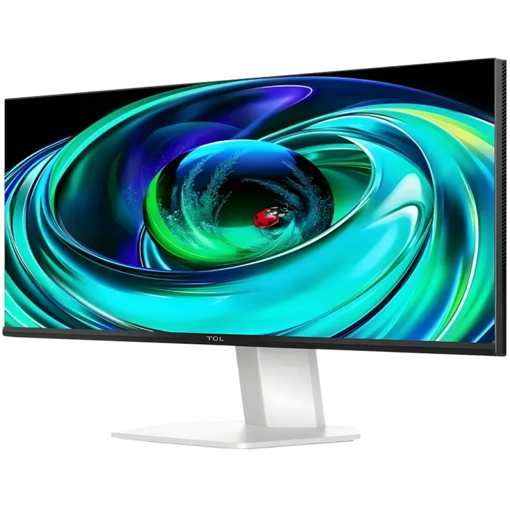 TCL 24G54 MiniLED 84 zonas y 100Hz, monitor curvo 23.8 pulgadas con biseles finos, soporte blanco robusto y pantalla vibrante de alto contraste