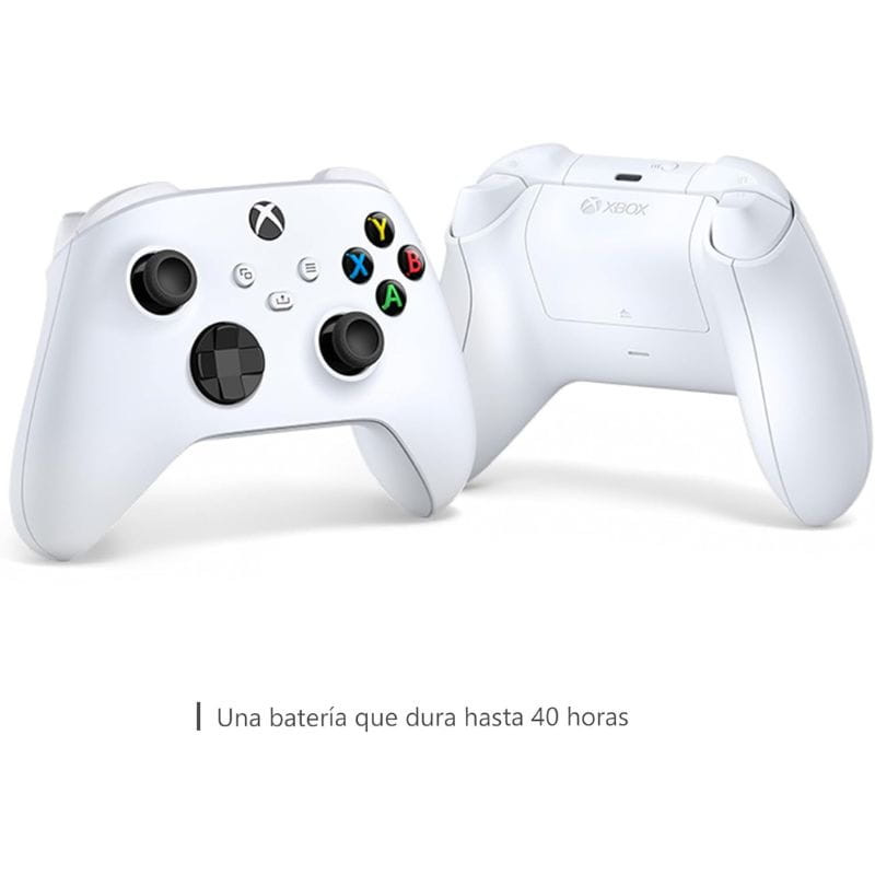 Mando Inalámbrico Microsoft Xbox Series/One/PC Blanco Renovado - Estado Excelente, imagen delantera y trasera