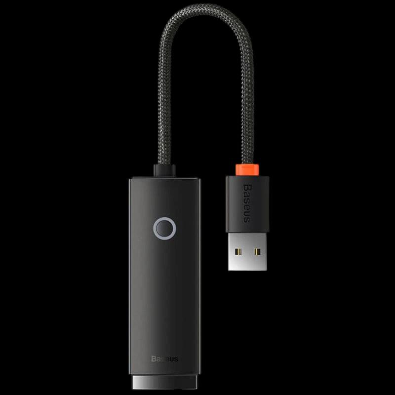 Baseus Lite Series Adaptador USB a RJ45 Negro