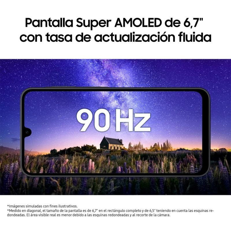 Samsung Galaxy A17 4G 8GB/256GB Gris, características de la pantalla