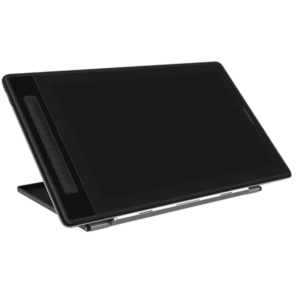 Huion Kamvas Pro 13 GT1302 con pantalla IPS 13.3 pulgadas 2.5K QHD+, diseño delgado, soporte ajustable, botones de acceso rápido y biseles laterales
