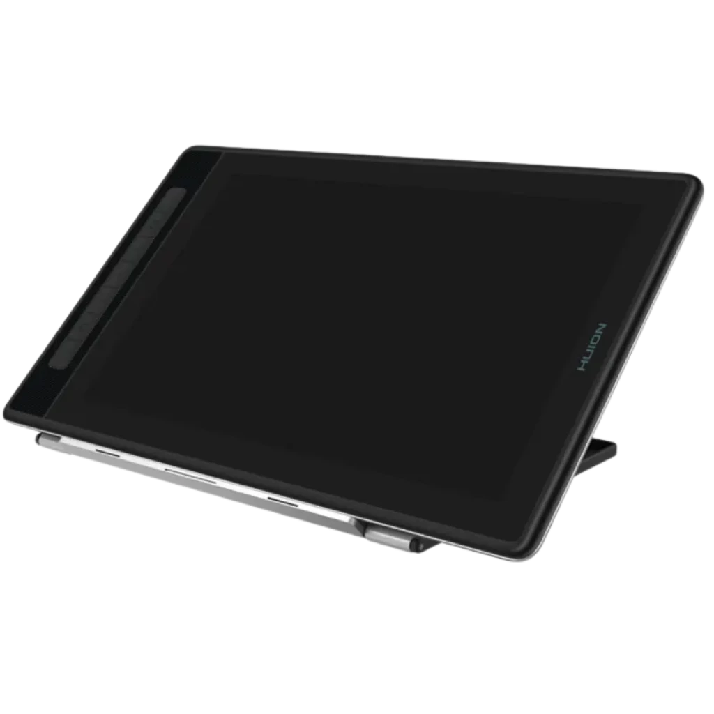 Huion Kamvas Pro 13 GT1302 tableta gráfica con pantalla IPS 13.3 pulgadas 2.5K QHD+, bordes finos, soporte ajustable y lápiz incluido en base desmontable