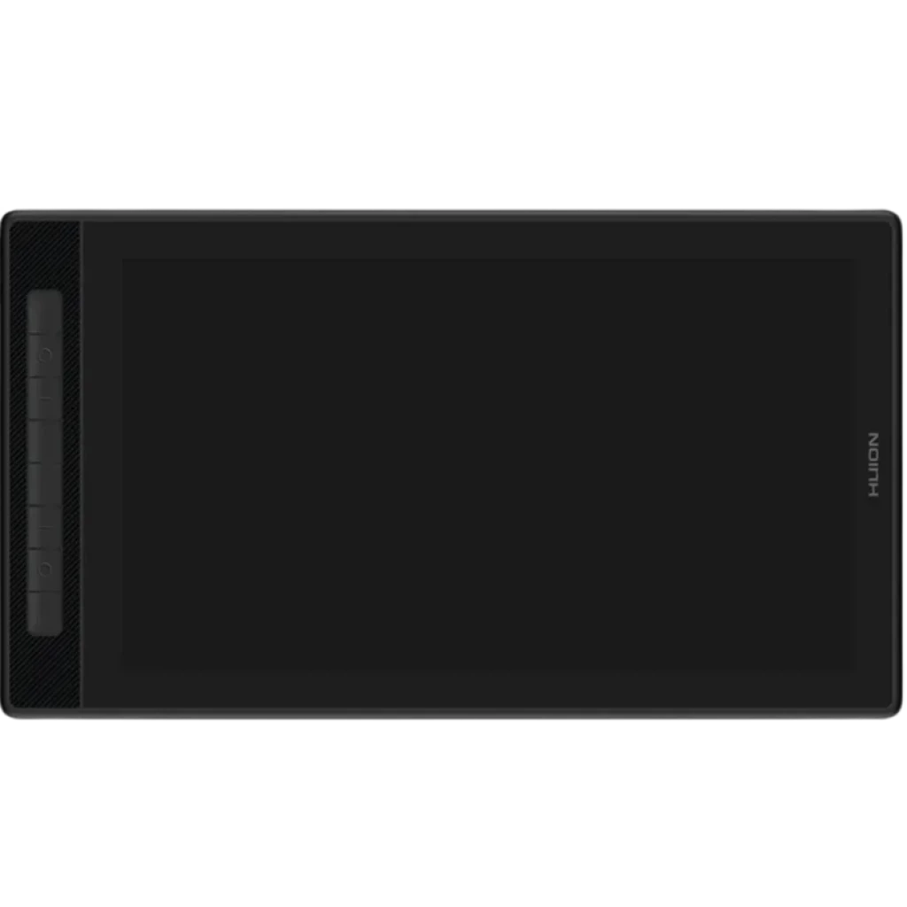 Huion Kamvas Pro 16 GT1602 com tela de 15,8 pol 2,5K, vidro preto, bordas finas, botões laterais programáveis e área de desenho ampla