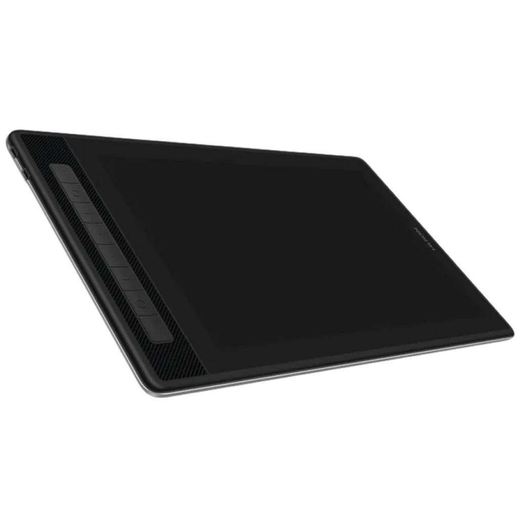 Huion Kamvas Pro 16 GT1602 mesa gráfica 15,8 pol 2,5K 186 ppi, tela ampla com bordas finas, botões laterais e acabamento preto moderno