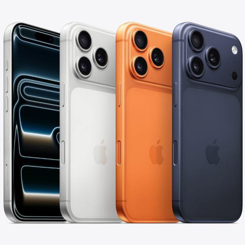 iPhone 17 Pro 256Go Argent Rénové Excellent état avec triple capteur, bordures fines, écran OLED lumineux et châssis aluminium élégant