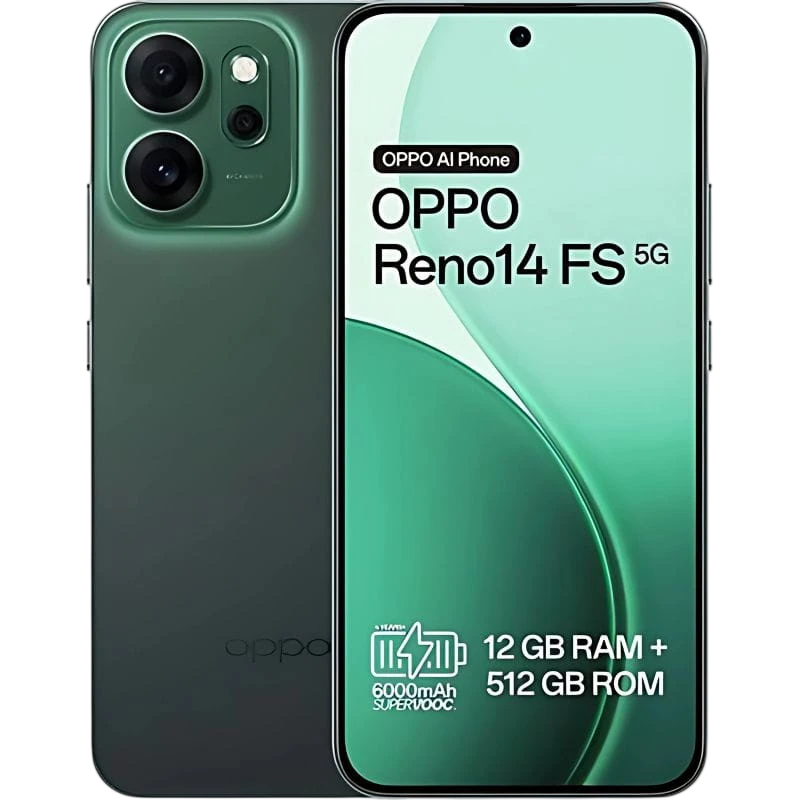 Oppo Reno14 FS 5G 12GB/512GB Luminous Green