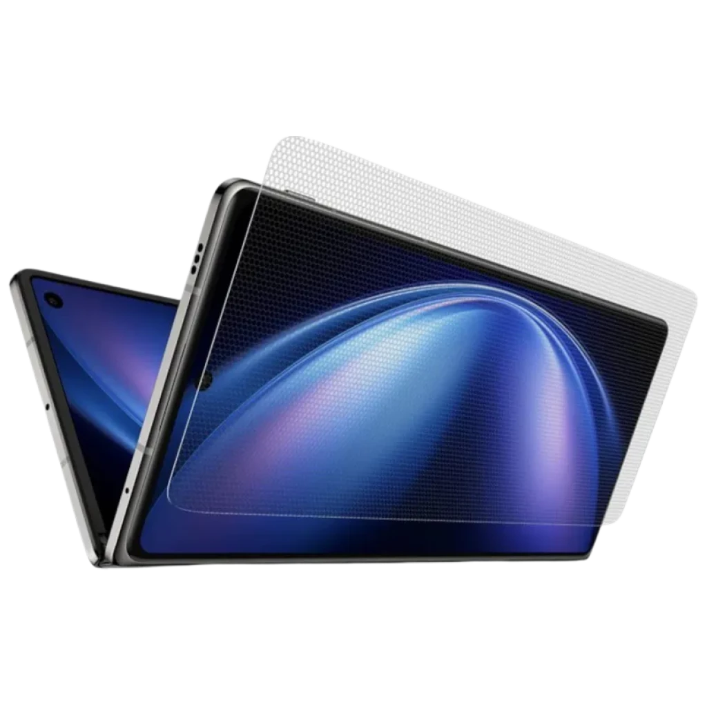 Vivo X Fold 5 16GB/512GB Gris Titanio con diseño plegable, gran pantalla interior sin biseles visibles y cámara frontal perforada, acabado metálico elegante