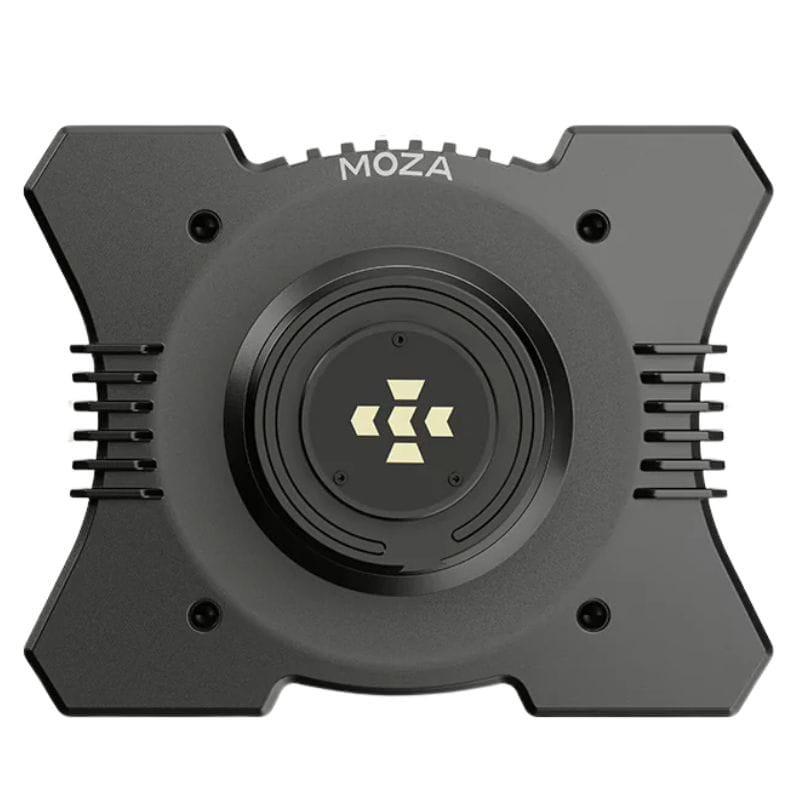 Moza Racing R12 V2 Base de volant Direct Drive 12 Nm en aluminium noir, design compact en X, ventilation latérale et moyeu central à fixation rapide