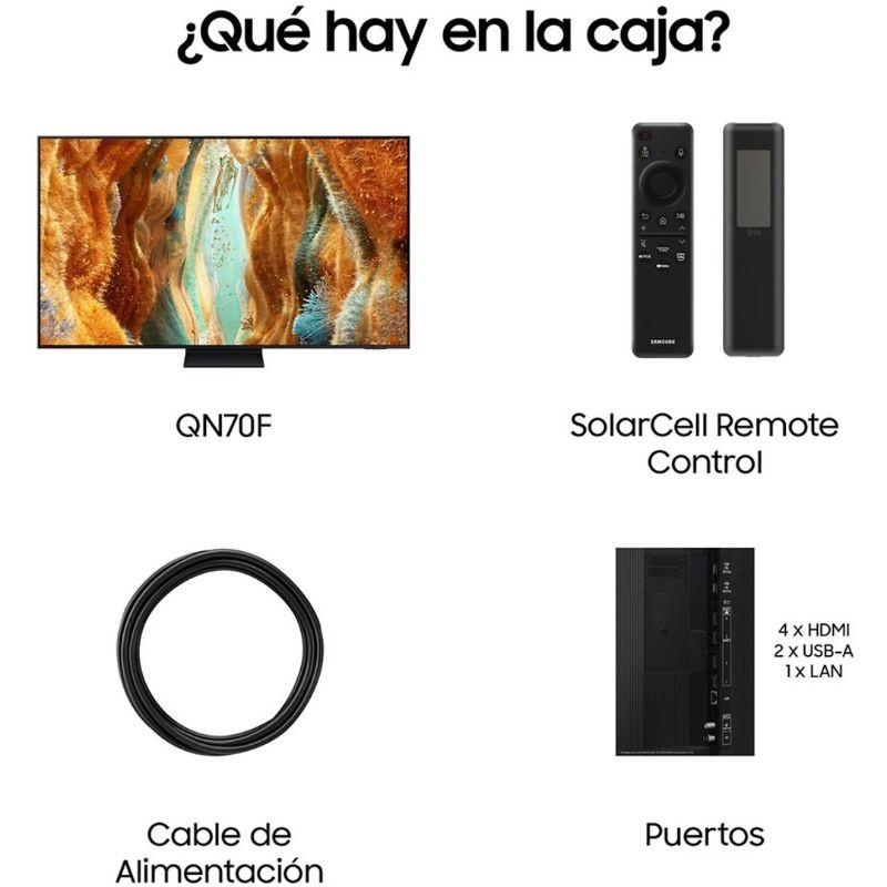 Samsung TQ65QN70FAU 65" 4K Ultra HD Neo QLED Smart TV WiFi Noir, contenu de la boîte