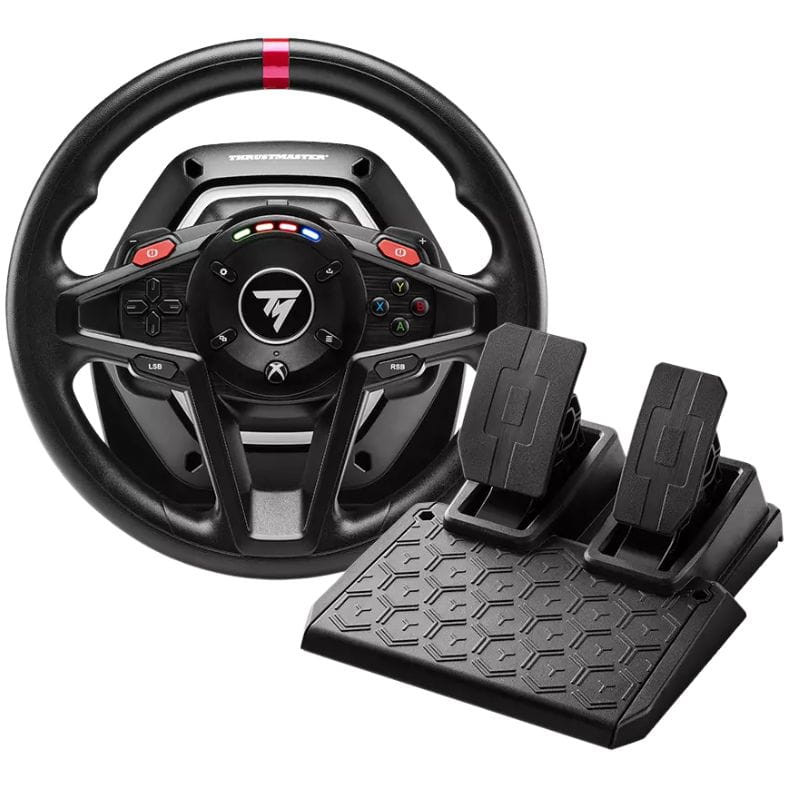 Trustmaster T128 Shifer Pack - Volante de simulación, imagen de volante y pedalera