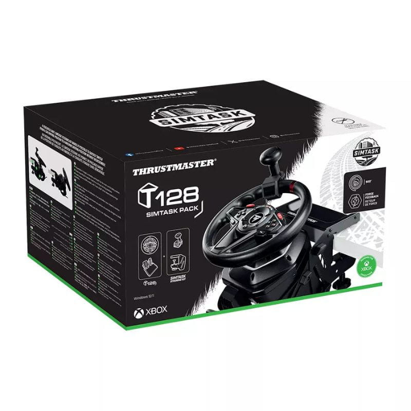 Trustmaster T128 SIMTASK Pack Xbox / PC - Volant de simulation, image de la boîte