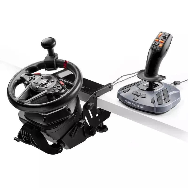 Thrustmaster SimTask FarmStick - Joystick Simulateur de conduite PC avec volant agricole noir, leviers multiples, base robuste et commandes rétroéclairées