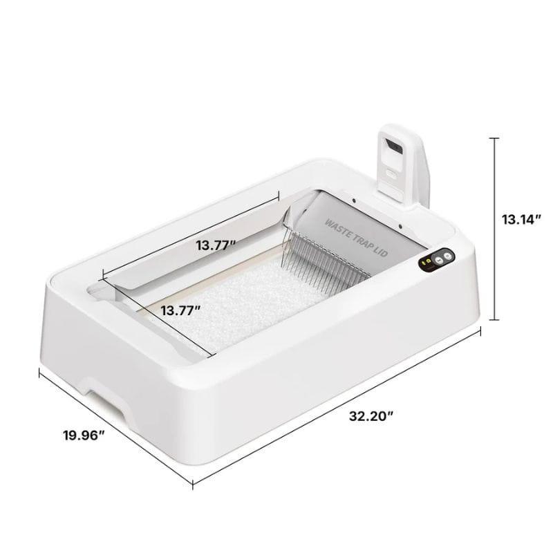 Petkit Purobot Crystal Duo - Bac à litière pour chats, dimensions