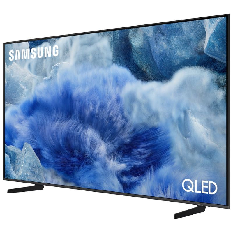 Samsung TQ65Q8FAAU 65" 4K Ultra HD QLED Smart TV Cinza, vista da tela frontal