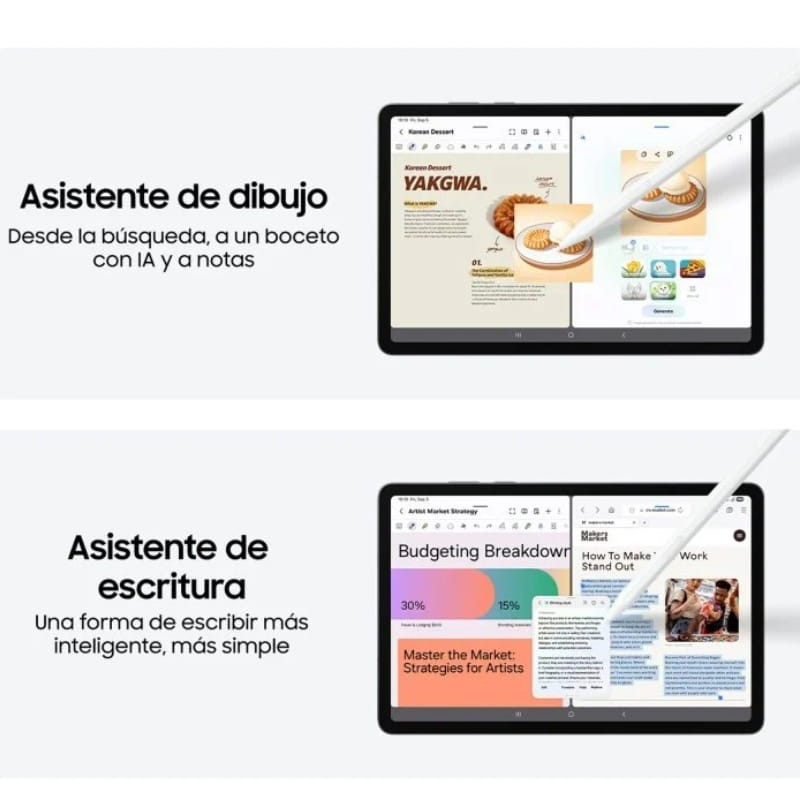 Samsung Galaxy Tab S11 11" 12 GB/128 GB 5G Wi-Fi Cinza, com assistentes de desenho e escrita