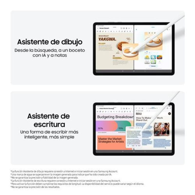Samsung Galaxy Tab S11 11" 12GB/256GB Wi-Fi 5G Gris, con asistente de dibujo y de escritura