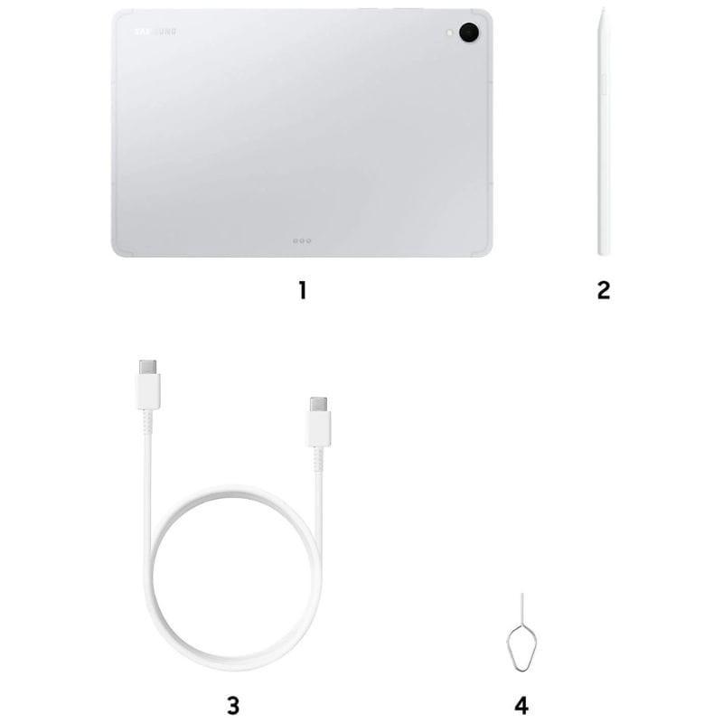 Samsung Galaxy Tab S11 Ultra 14,6 pouces 12 Go/256 Go WiFi - Argent, contenu de l'emballage