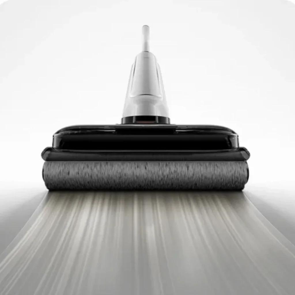 Xiaomi Truclean W30 Pro Wet Dry Vacuum con cabezal ancho y rodillo de cerdas grises que limpia en húmedo y seco, boquilla superior y acabado negro brillante