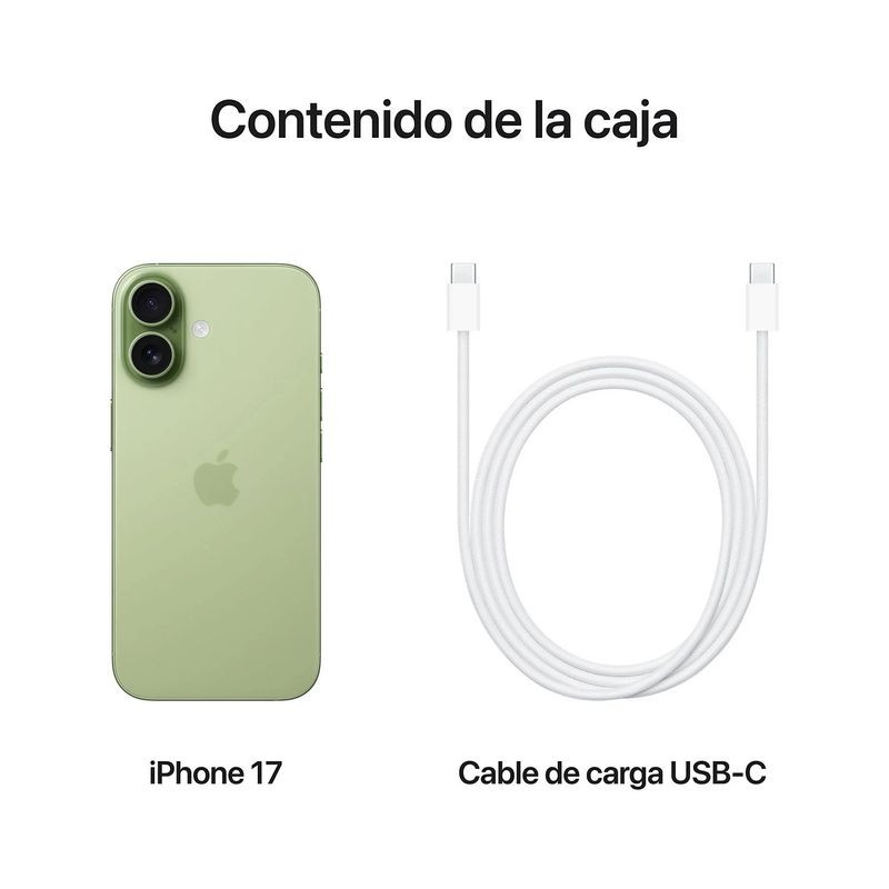 Conteúdo de iPhone 17 256GB Verde Salvia