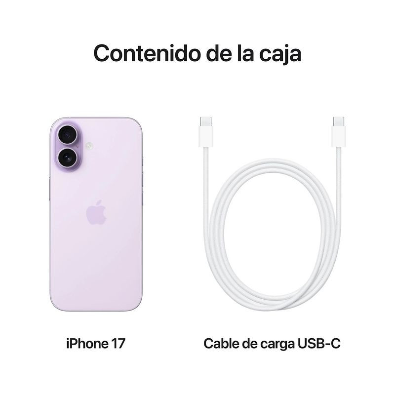 Contenu de iPhone 17 512Go Lavande