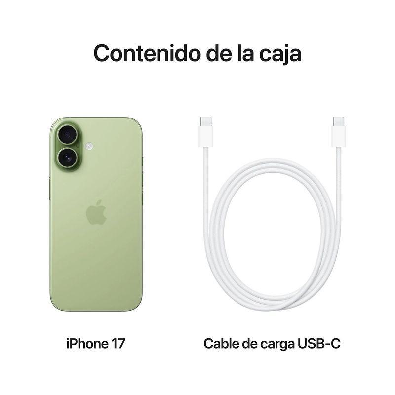 Contenu de iPhone 17 512Go Vert Sauge