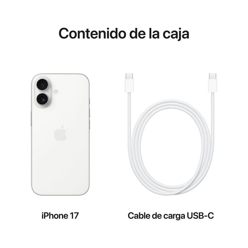 Contenido de iPhone 17 512GB Blanco