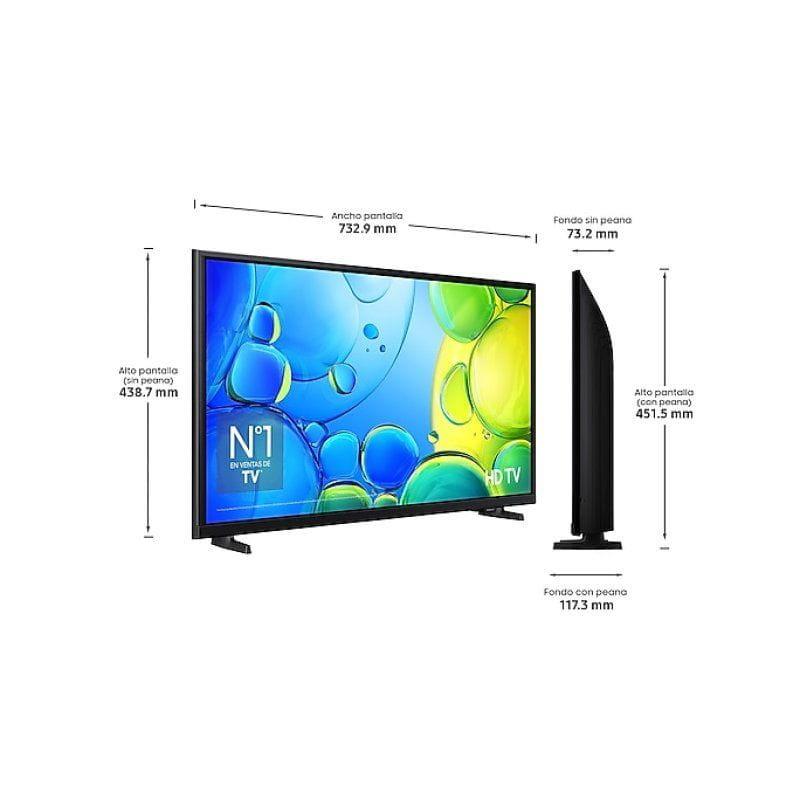 Samsung Serie F6002F UE32H6002FKXXH 32" FullHD HDR Tizen Smart TV Negro, medidas
