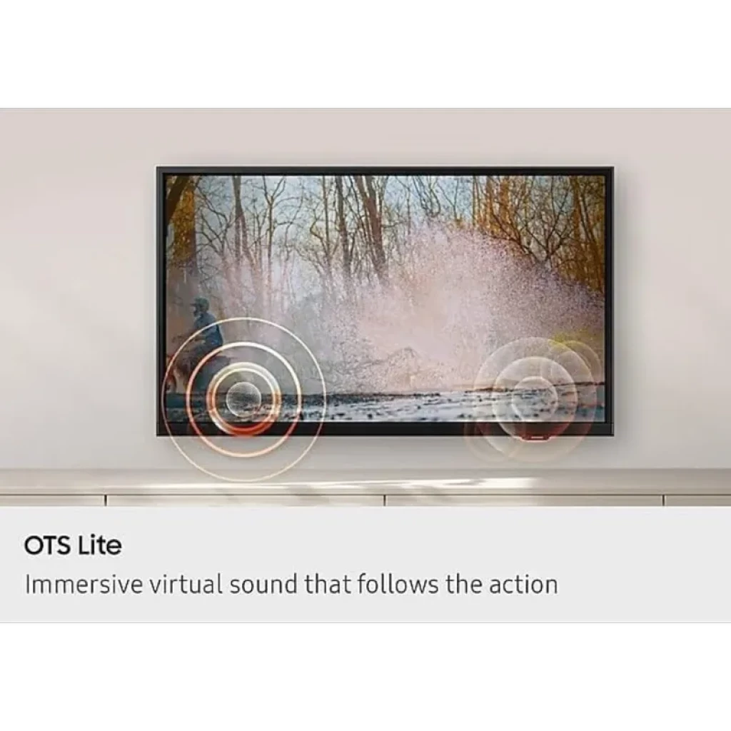 Samsung Serie F6002F UE24F6002FK 24" LED FullHD HDR Smart TV con OTS Lite, sonido envolvente que sigue la acción y pantalla delgada en negro