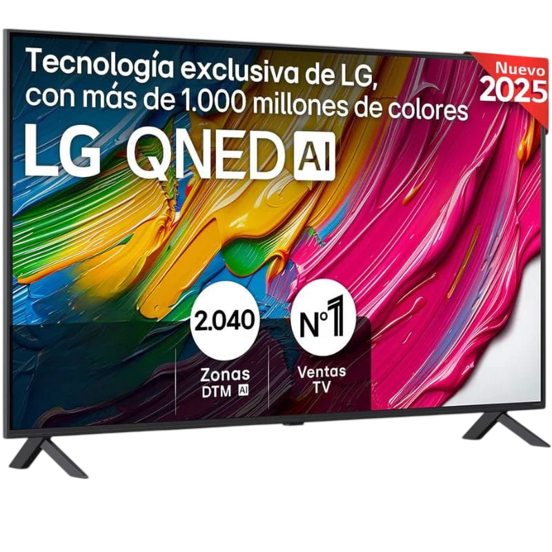 LG AI 55QNED80A6A 55 4K Ultra HD QNED Smart TV Negro