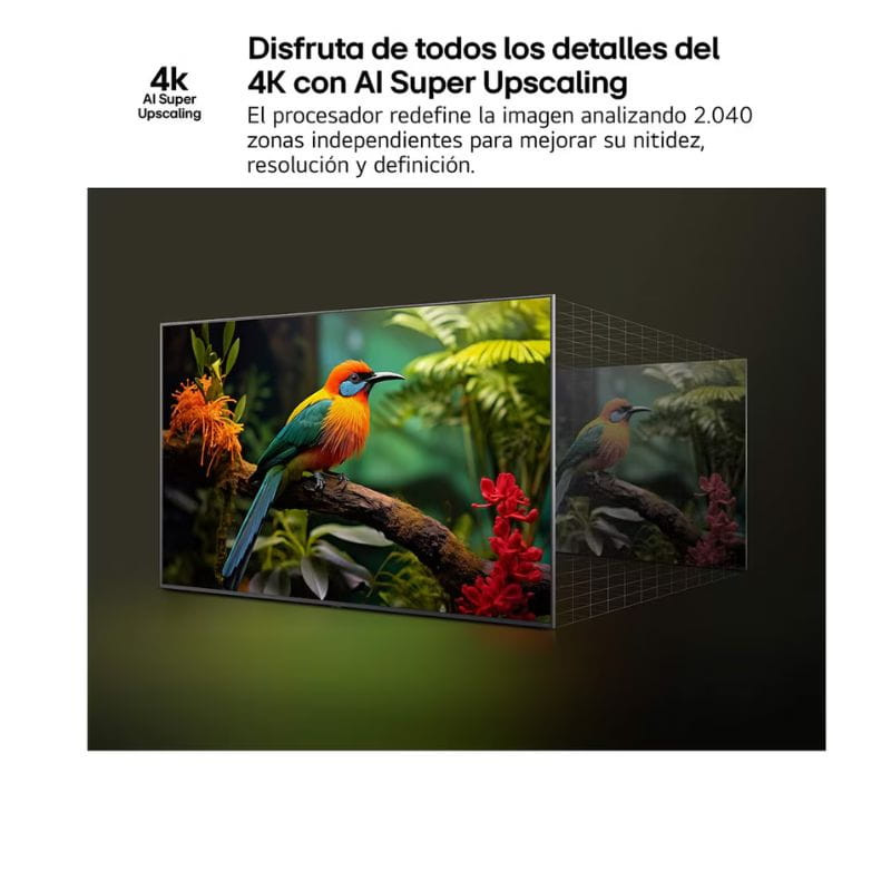 LG AI 55QNED80A6A 55 4K Ultra HD QNED Smart TV Negro, con IA