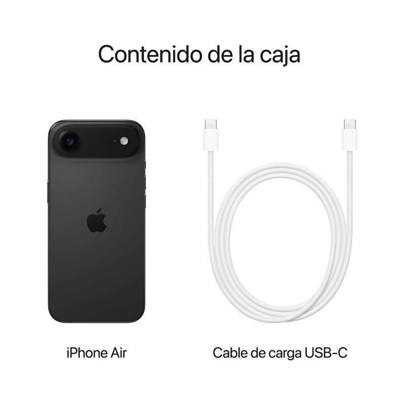 Contenu de la boîte de iPhone 17 Air 256GB Noir spatial
